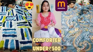 Meesho best quality Comforter for winter only ₹500 Comforter set Winter Comforter [upl. by Yesnel]