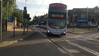 First Sheffield 37250 turns down Leppings Lane with the 1618 Route 98 service to Totley Brook [upl. by Vlad]