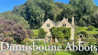 A beautiful day in the stunning Cotswold Villages of Duntisbourne Abbots  English Village 4K walk [upl. by Ellenoj]