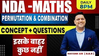 Permutation amp Combination  Questions For NDA 2 2023  Important Questions For NDA 2 2023 [upl. by Bremser263]