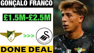 UNBELIEVABLE SIGNING  GONÇALO FRANCO JOINS SWANSEA CITY FROM MOREIRENSE FC [upl. by Aztinad]