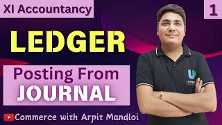 Porting from Journal to Ledger  11th Accounts Ledger  Process of Ledger Posting  Ledger Posting [upl. by Ahsiram689]