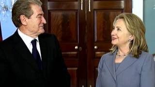 Secretary Clinton Delivers Remarks With Albanian Prime Minister Berisha [upl. by Ettenowtna]