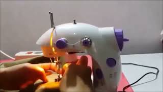 How to Sew with Portbale Mini Sewing Machine [upl. by Orion]