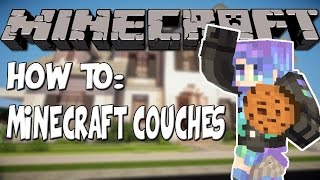 HOW TO MINECRAFT COUCHES No Mods [upl. by Sloane]