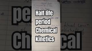 Half life period chemical kinetics class 12 chemistry explain half life period  class12chemistry [upl. by Nidraj660]