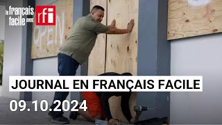 Ouragan Milton  la Floride se barricade  Journal • Français Facile  RFI [upl. by Etnahs416]