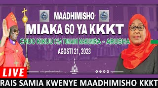 🔴LIVE Rais Samia akishiriki Maadhimisho ya Miaka 60 Kanisa la KKKT Arusha [upl. by Elylrac]