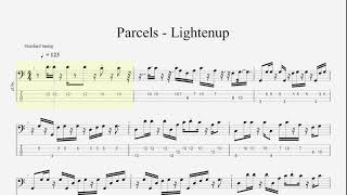 Parcels  Lightenup Bass Tabs [upl. by Rawley]