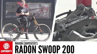 Manon Carpenters Radon Swoop 200  GMBN Pro Bikes [upl. by Maggee]