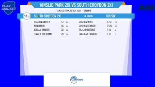 Ainslie Park 2XI v South Croydon 2XI [upl. by Shurwood456]