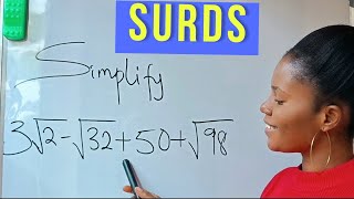 How to simplify surds addition and subtraction of similar surds [upl. by Airec]