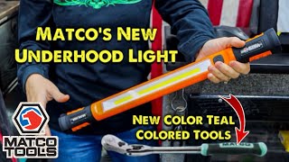 Matco Tools New Teal Color Line Of Tools and New Underhood Light [upl. by Demetri767]