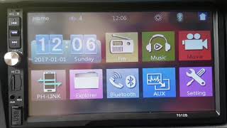 Head Unit How to play video in Double din 7012B [upl. by Gnehp]