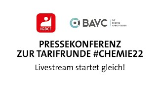 Pressekonferenz zur Tarifrunde Chemie 2022 von der 2 Bundesrunde in Wiesbaden [upl. by Saleme927]