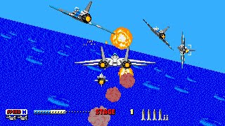 After Burner II Longplay Sega Genesis QHD [upl. by Ardnuasac]