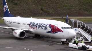 Madeira Airport Handling Push back and Start takeoff landing Travel Service Easyjet Primera [upl. by Enyawal931]