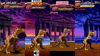 Primal Rage Sauron Comparison Arcade VS 32X VS SNES VS Megadrive Console VS Console [upl. by Zakaria402]