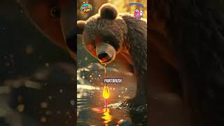 Charlie the Bear With a Magical Brush charliebear magic magicabrush shorts ytshorts [upl. by Nyladgam]