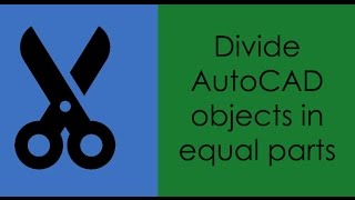 How to use Divide and Measure command in AutoCad [upl. by Rebor]