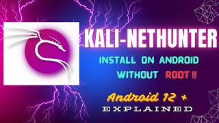 How to install Kali Linux Nethunter for Android 📲  Rootless Install  kalilinuxtools nethunter [upl. by Asabi]