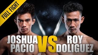 ONE Full Fight  Joshua Pacio vs Roy Doliguez  quotPassionquot Wins By Spinning Back Fist  Nov 2017 [upl. by Shaya242]