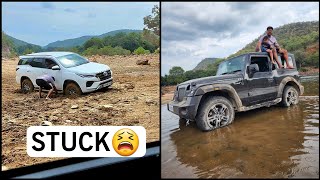 ಐರಾವತ ಕೆಸರಲ್ಲಿ ಸಿಕ್ಕಾಕೊಂಡ್ ಬಿಡ್ತು🙆🏻  FORTUNER × THAR AT DABAGULI OFFROAD SPOT [upl. by Ahsilat947]