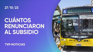 Solo 978 personas renunciaron al subsidio de transporte [upl. by Dickenson]