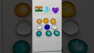 dian🇮🇳Flower🌼india flag colour mixing art satisfying youtubeshorts viralshorts colors flag [upl. by Eatton]