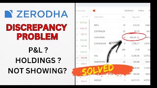 Discrepancy problem in zerodha solved [upl. by Lucian]