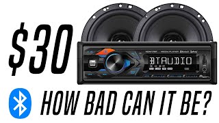 I Bought The Cheapest Head Unit and Speaker Combo from Walmart [upl. by Acinonrev119]