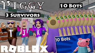 PIGGY 3 VS 10 BOTS MAX DIFFICULTY  Roblox [upl. by Htebazle]