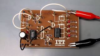 aus den 70igern Experimente mit dem TTLZähler 7493 ein 4bit Binärzähler [upl. by Adni812]