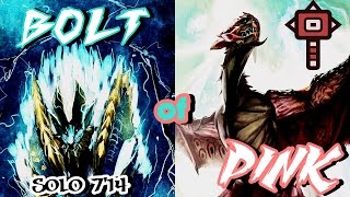 ┌MH4U┘ G2★  Bolt of Pink  Zinogre amp Pink Rathian  714 Hammer  Adrenaline2 [upl. by Kirenoj750]