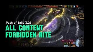 PoE 325 Pathfinder Forbidden Rite  ALL Content AFK  Uber Boss FaceTank  Tormented Spirit [upl. by Cornell]