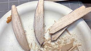 Como hacer señuelos caseros de madera de balsa para pescar [upl. by Georgetta]