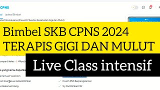 Bimbel SKB CPNS Terapis Gigi dan Mulut Intensif Live Class 7X Pertemuan di AyoCPNS [upl. by Aoniak]