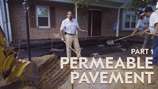 Permeable Pavement Construction  Part 1 [upl. by Eldorado]