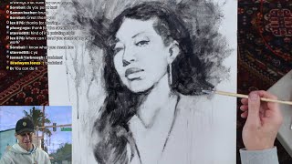 How to Start a Liquid Charcoal Drawing [upl. by Claud]