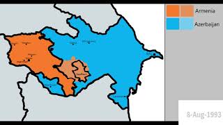 NagornoKarabakh Wars  Every DayWeek 19882023 [upl. by Ezechiel573]