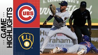 Cubs vs Brewers Game Highlights 10123  MLB Highlights [upl. by Nilloc]