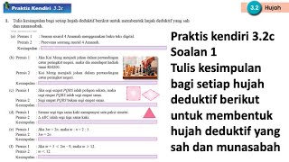 Praktis kendiri 32c No 1  Tingkatan 4 Bab 3 Penaakulan Logik  KSSM Matematik Tingkatan 4 [upl. by Scheer]