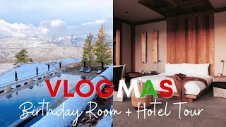 Winter Vacation Amangani Hotel Room Tour  Vlogmas DAY 12 [upl. by Nanreik589]