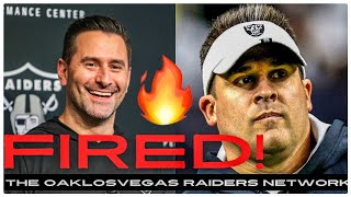 Raiders  BREAKING NEWS Josh McDaniels amp Dave Ziegler FIRED [upl. by Torrlow]