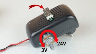 Turn Any Fixed Voltage Adapter to Variable Voltage Output 3V  24V [upl. by Meela]