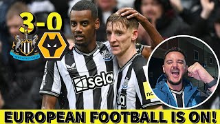 Toon Push For EUROPE Newcastle 30 Wolves Match Reaction [upl. by Leber]