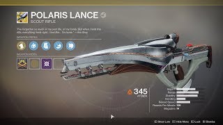 Destiny 2  Nascent Dawn 45 Full Quest Chain Polaris Lance Exotic Reward [upl. by Heti312]