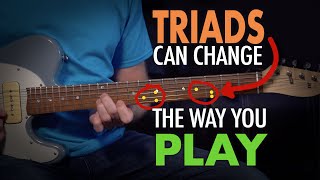 How using triads can change the way you play guitar  both rhythm and lead  Lesson EP399 [upl. by Tterag473]