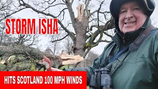 Storm Isha hits Scotland with 100 mph winds with damage [upl. by Neron234]