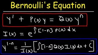 Bernoullis Equation For Differential Equations [upl. by Aihc]